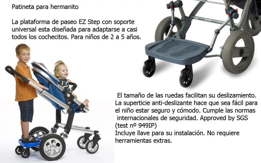 patineta con asiento para cochecito