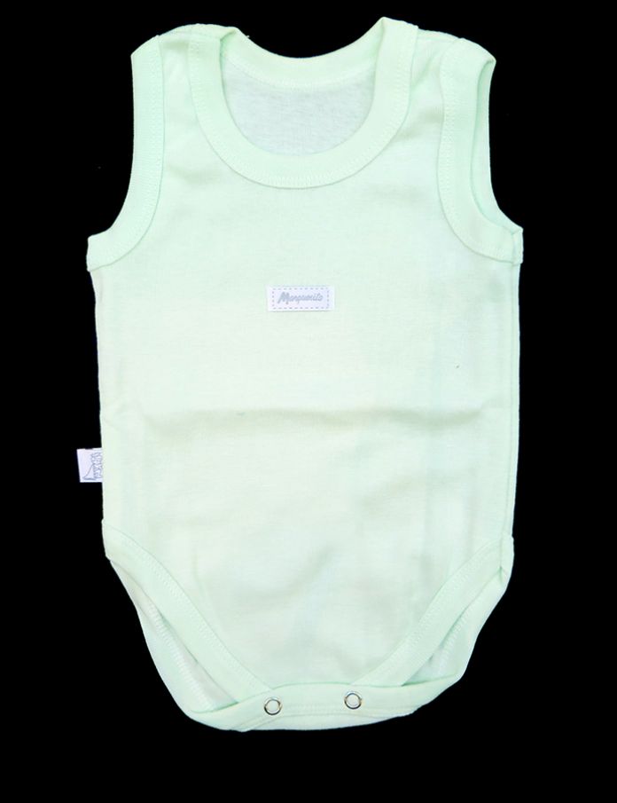 Body Sin Manga Liso de Algodon