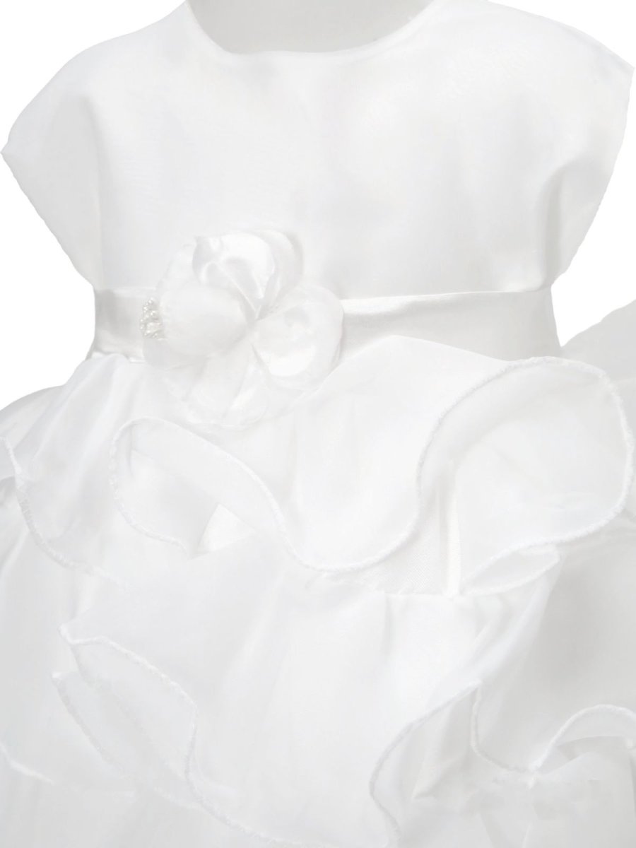 Vestido con volados de bautismo