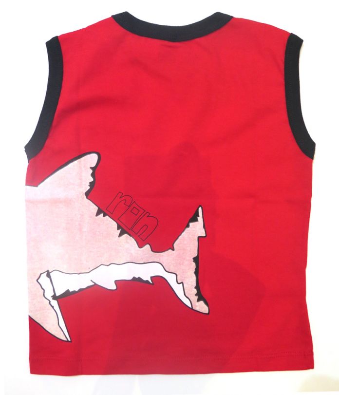 Remera Musculosa Estampado Tiburon