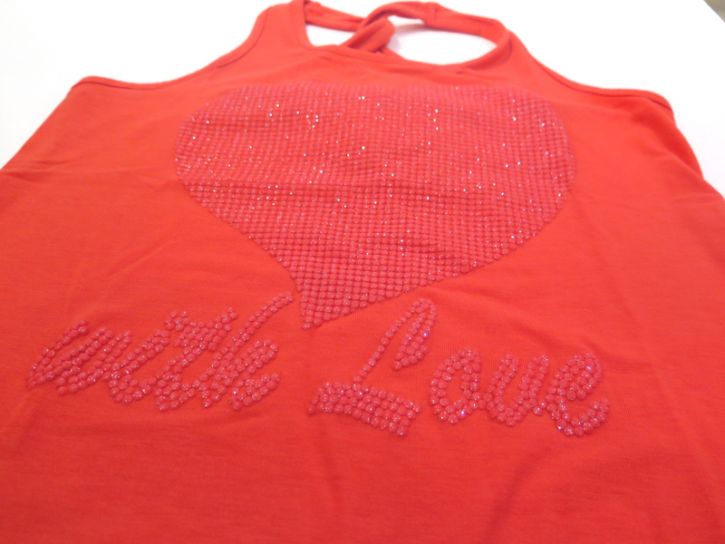 Remera Musculosa Con Brillo With Love