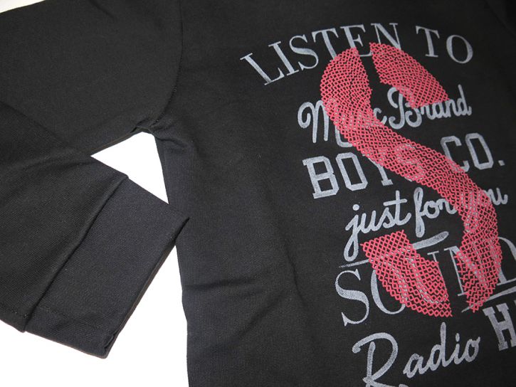 Buzo Con Frizado  Estampado S Con Puño y Capucha