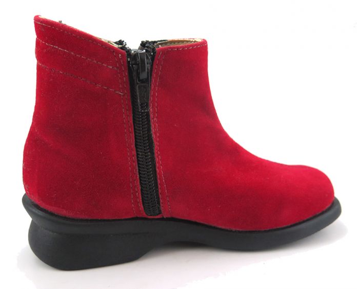 Media Bota Gamuza con 2 cierres