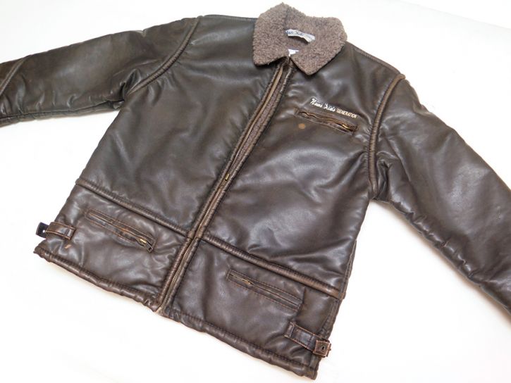 Campera de Cuero Desgastado con Corderito Interno