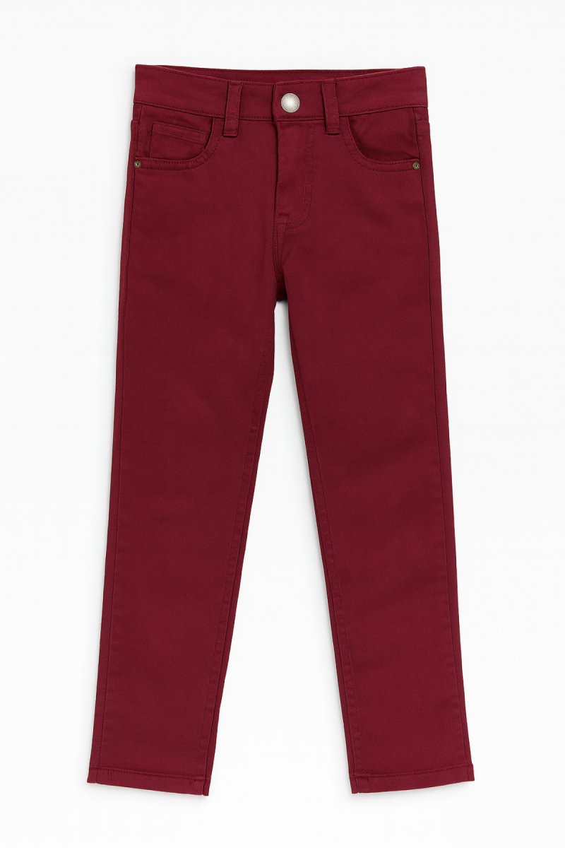 Pantalon Gabardina Con Cintura Elastizada