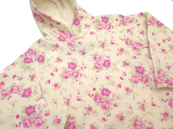 Buzo Con Capucha De Algodon Frizado Estampado Flor