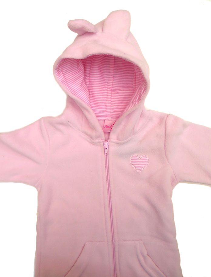 Campera Polar con Capucha Orejitas