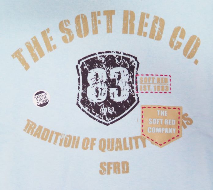 Buzo Gamuzado Estampado Con Puño y Cintura