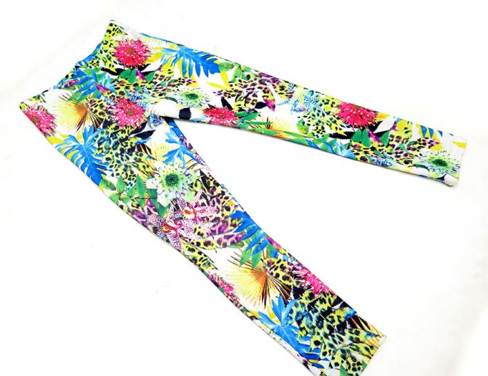 Calza Chupin Estampado de Flores