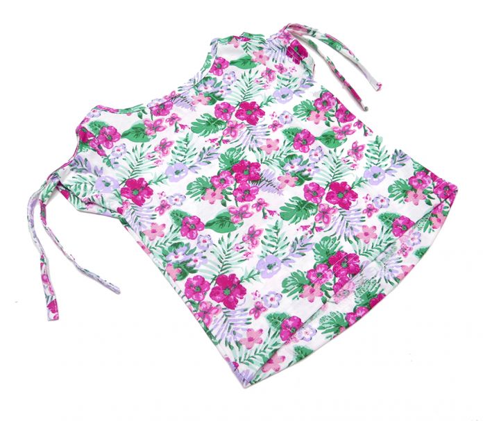 Remera Manga Corta Estampado de Flores