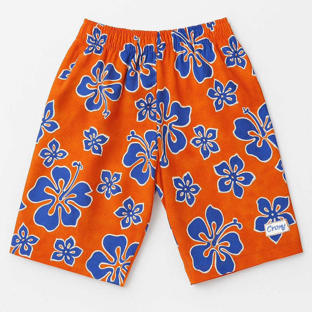 Bermuda de Varón Floreada Estampada