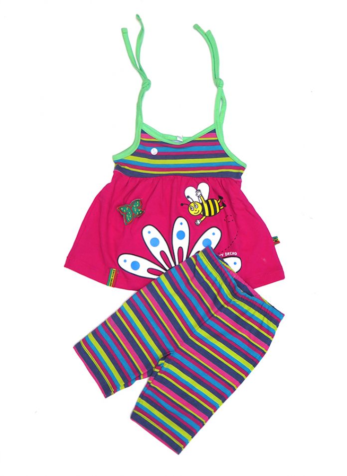 Conjunto Remera sin mangas estampada y calza