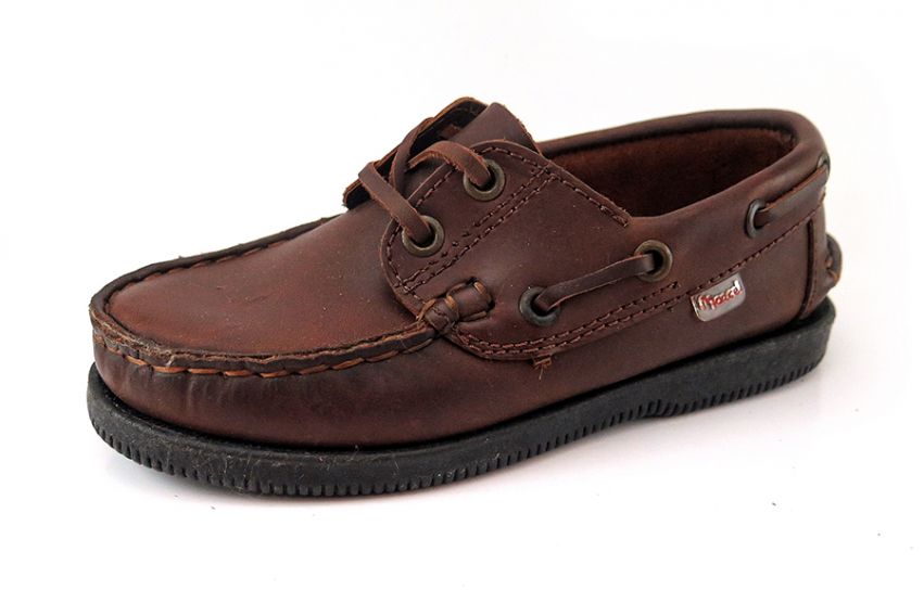 Zapato Nautico Colegial Con Cordon
