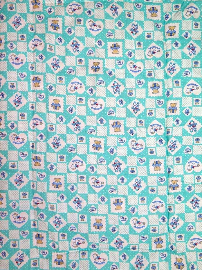 Acolchado Con Chichonera Cuna Osos y Juguetes Estampados