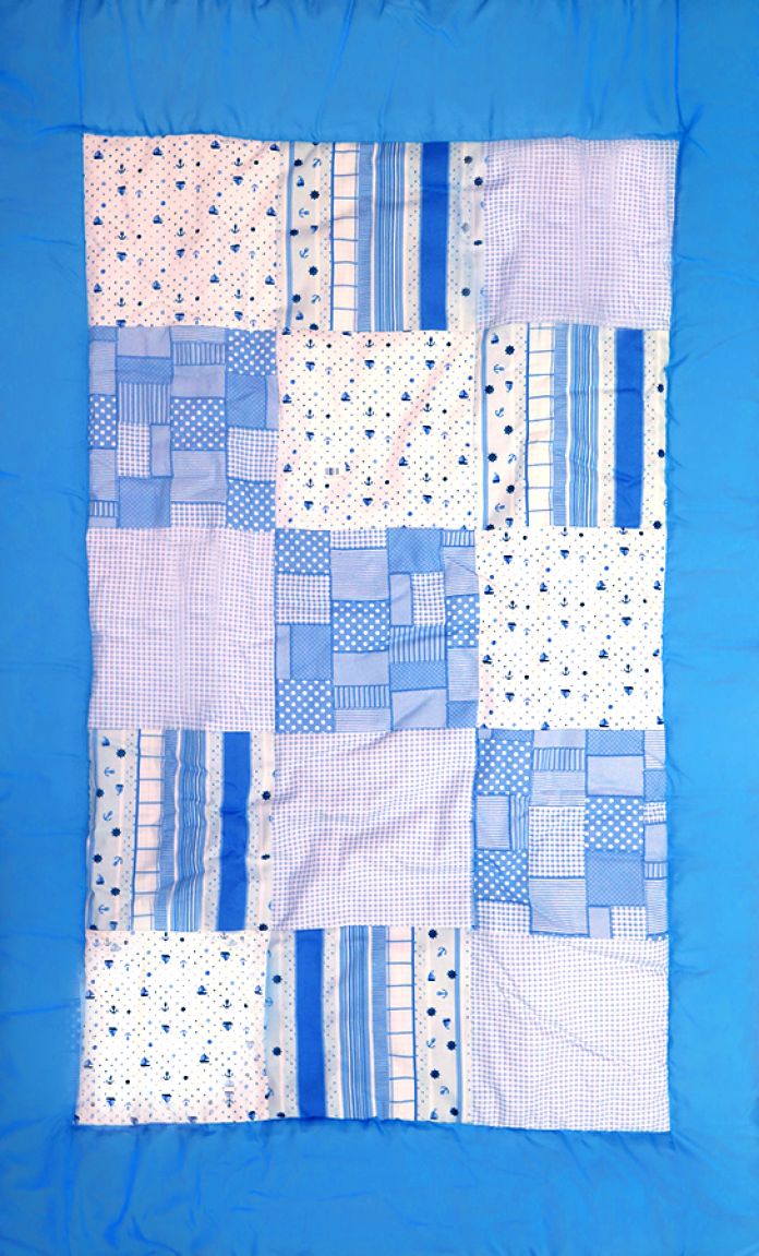 Acolchado Con Chichonera de Cuna - Patchwork