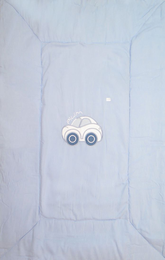 Acolchado Con Chichonera - Cuna Charriot - Con Auto Bordado