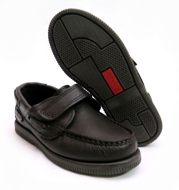 Calzado Zapato Colegial Nautico Velcro