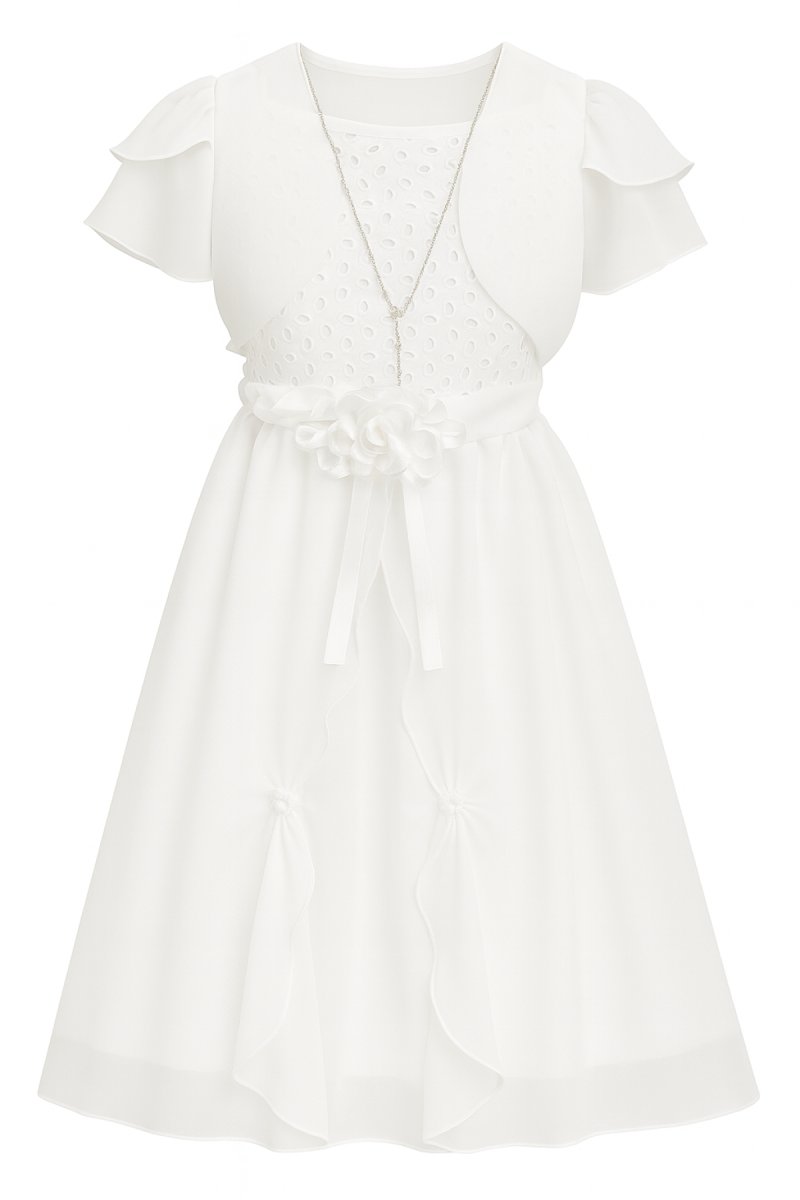 Vestido de comunion con capa