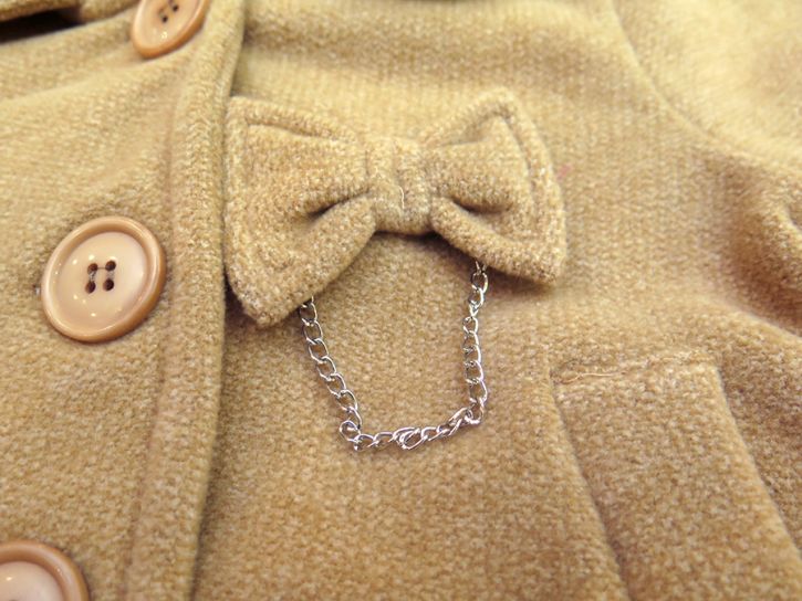 Tapado Liso Con Moño Aplicado