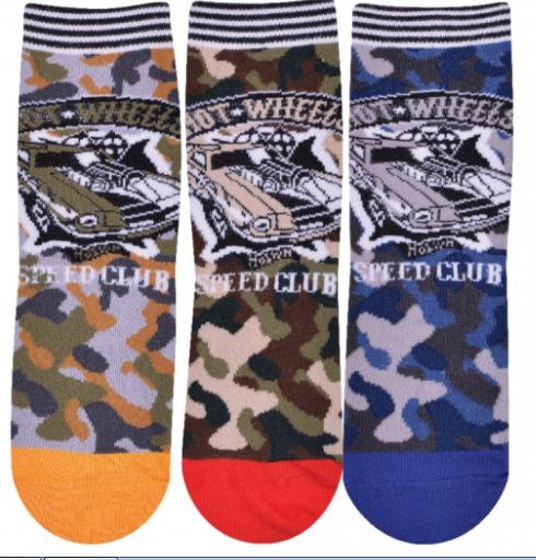Media Soquete Estampado Hot Wheels
