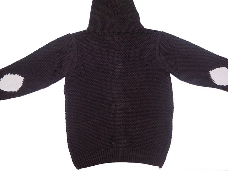 Saco Tejido Con Alamar Con Capucha