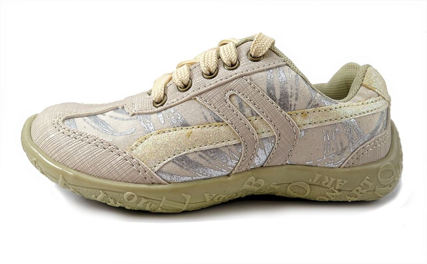 Zapatillas Con Cordones y Glitter