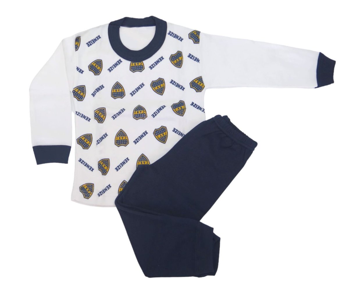 Pijama Invierno Pantalon y Remera Manga Larga  Boca Juniors