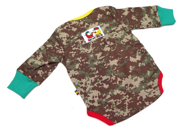 Body Manga Larga Dinosaurio Estampado