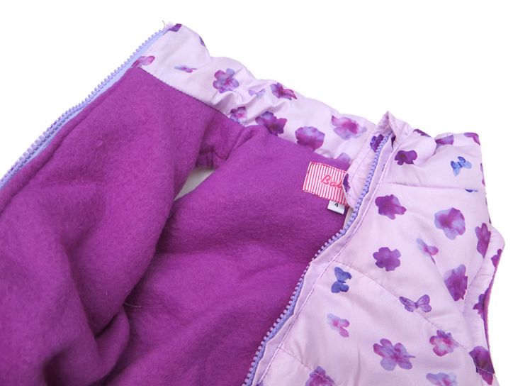 Chaleco Forrado Con Polar Estampado Nena