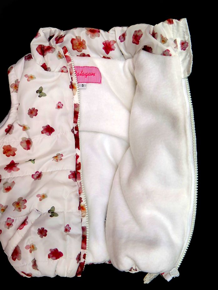 Chaleco Forrado Con Polar Estampado Nena