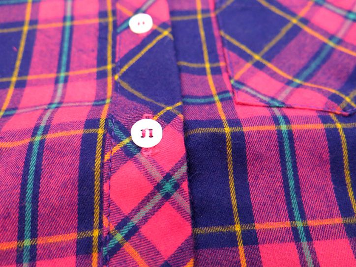 Camisa Manga Larga De Viyela Escocesa Nena