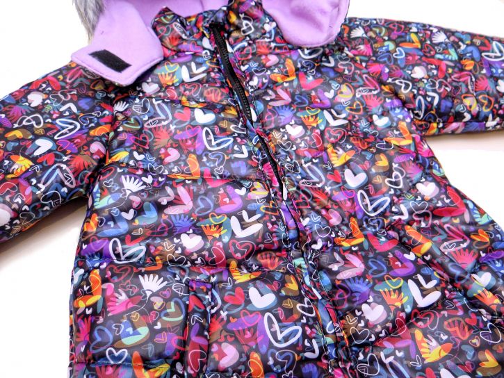 Campera Silver Forrada Con Polar Estampada