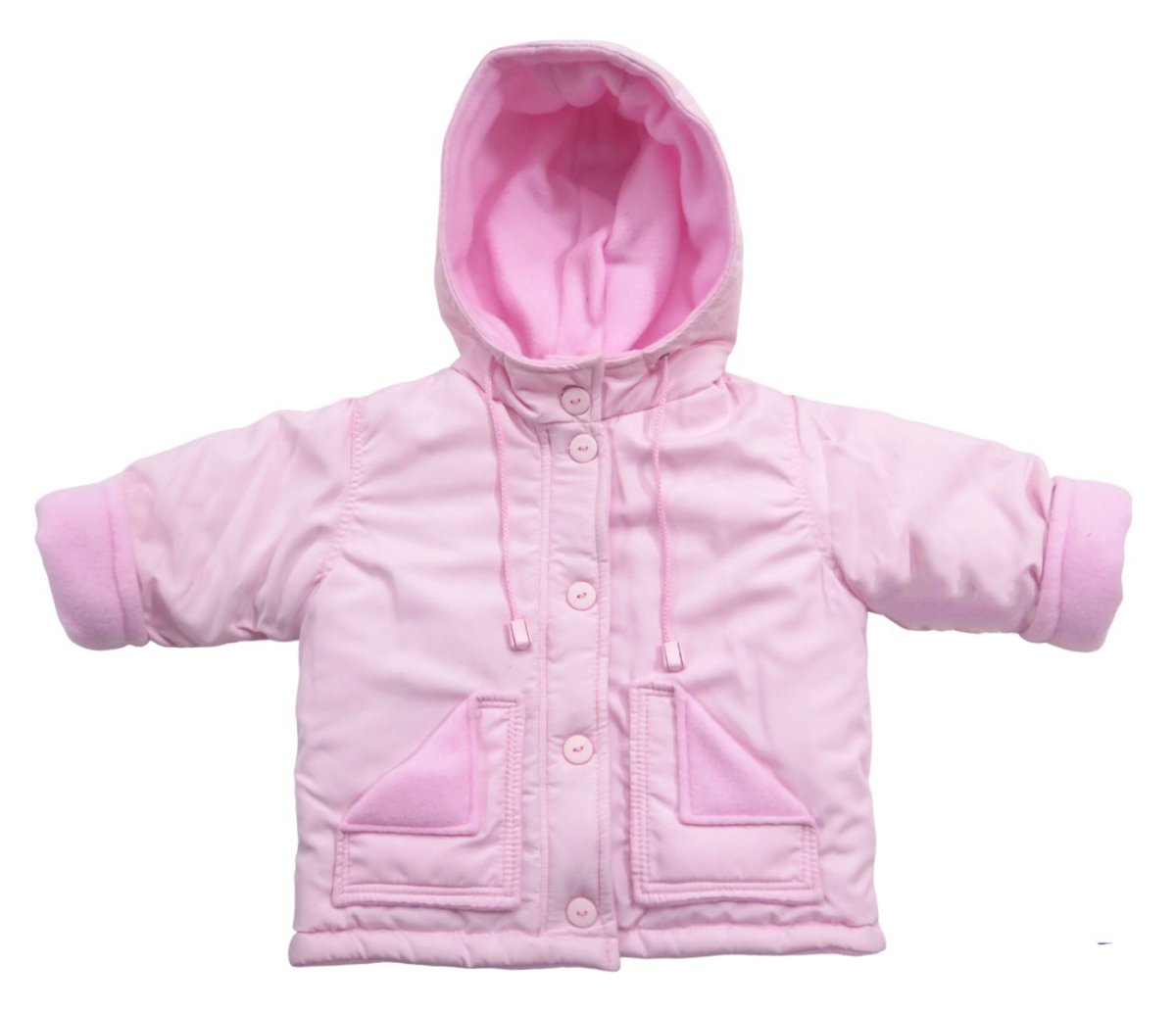 Campera de Microfibra Forrada en Polar Con Aplique en la Espalda