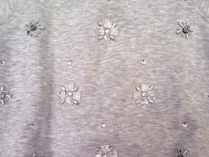 Buzo De Nena Frizado Con Piedras