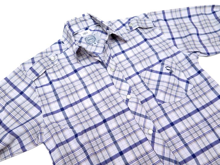 Camisa Manga Larga Escocesa Con Broches