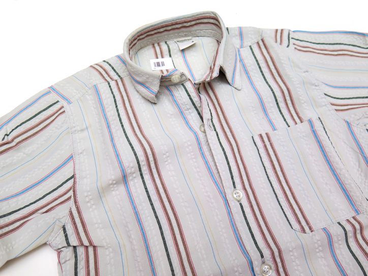 Camisa Manga Larga Rayada Tipo Cloque