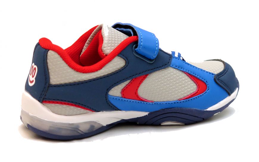 Zapatilla Con Velcro y Elastico Con Luz