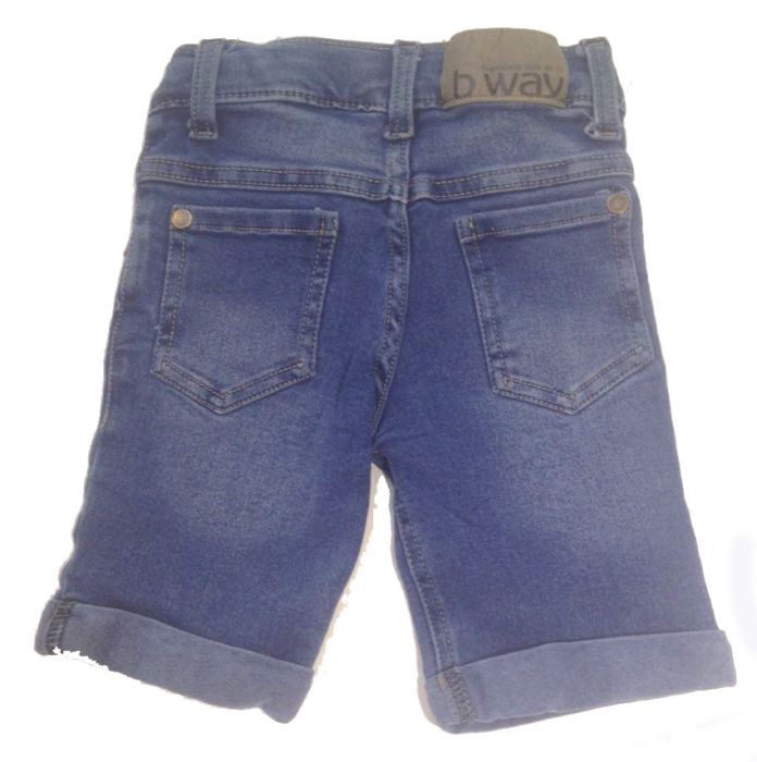 Bermuda de Jean Con Cintura Ajustable