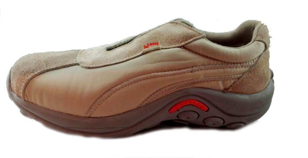 Zapatilla Con Elastico Gamuza y Tela