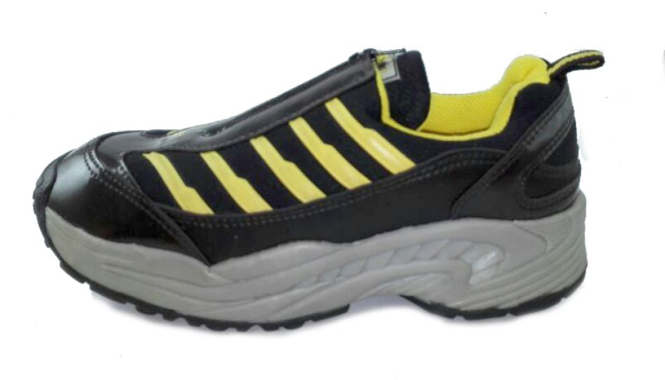 Zapatillas Con Cierre y Rayas Laterales