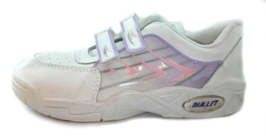 Zapatillas Cuerina Con Doble Velcro