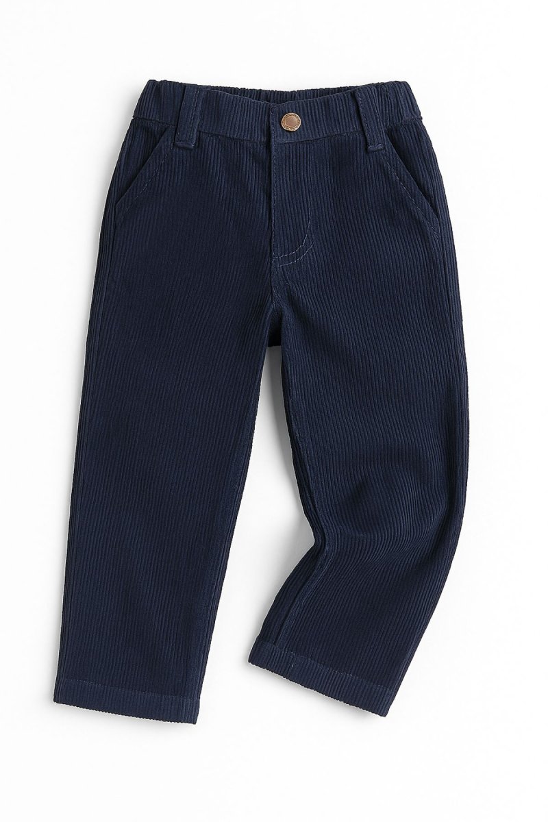 Pantalon de Corderoy Bolsillos Bordados