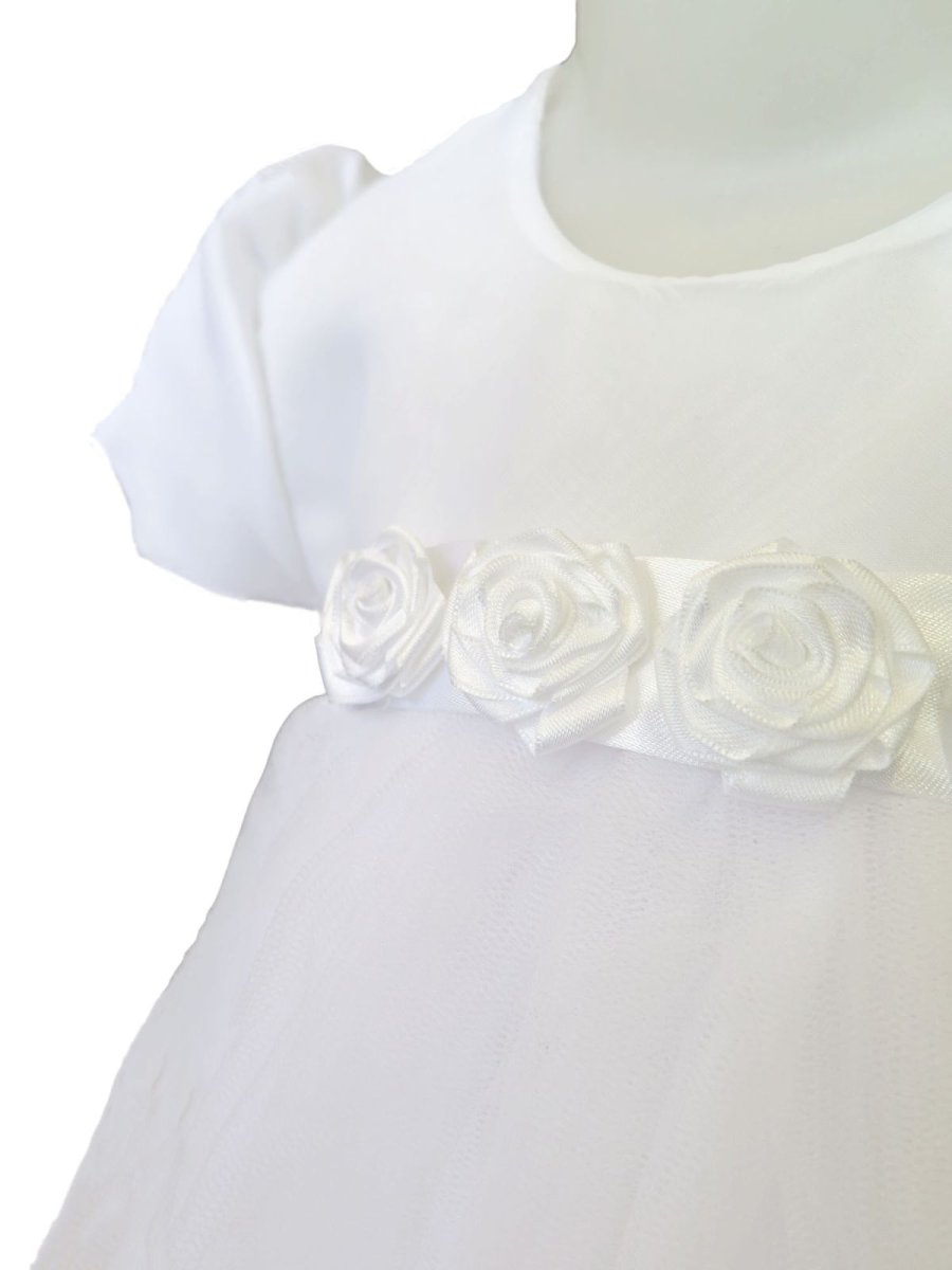 Vestido Bautismo Nena Con Tul