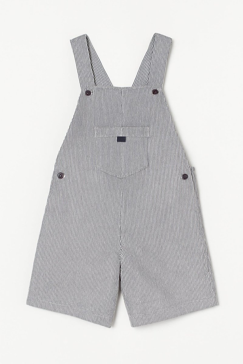 Jardinero Corto Rayado De Varon