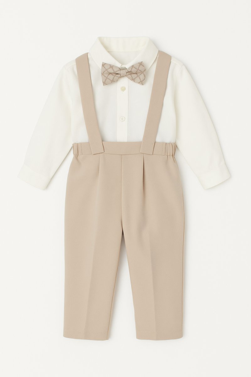 Conjunto Chaleco Camisa Pantalon Y Moño