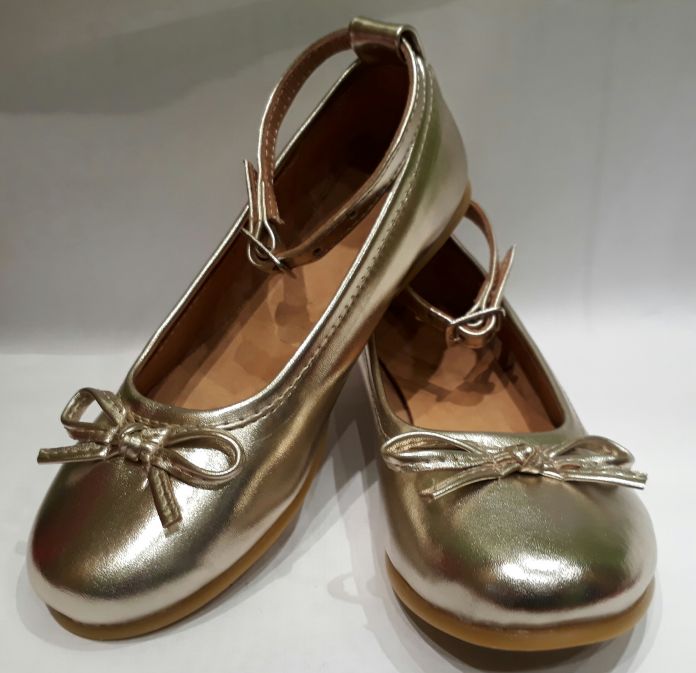 Balerina Eco Cuero Con Moño y Pulsera