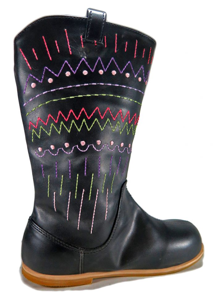 Bota India Alta Bordada