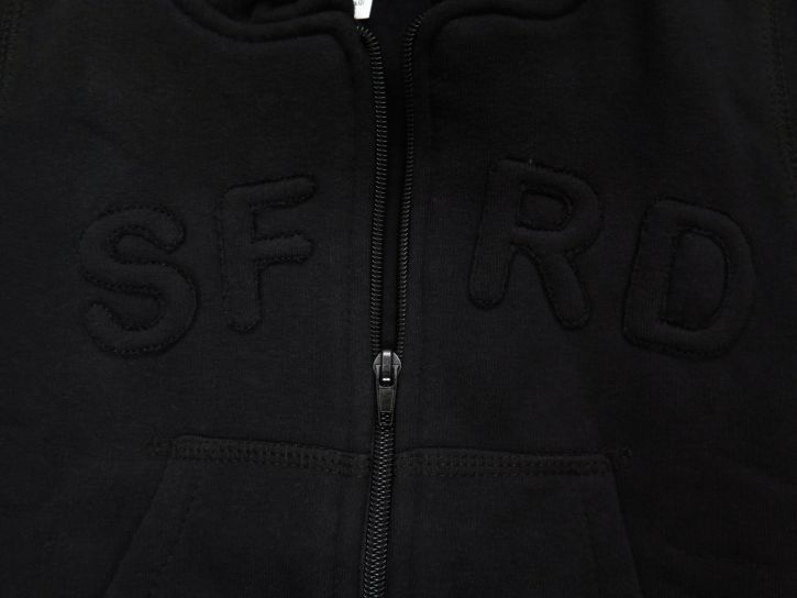 Campera de Algodon Frizado Con Capucha Lisa