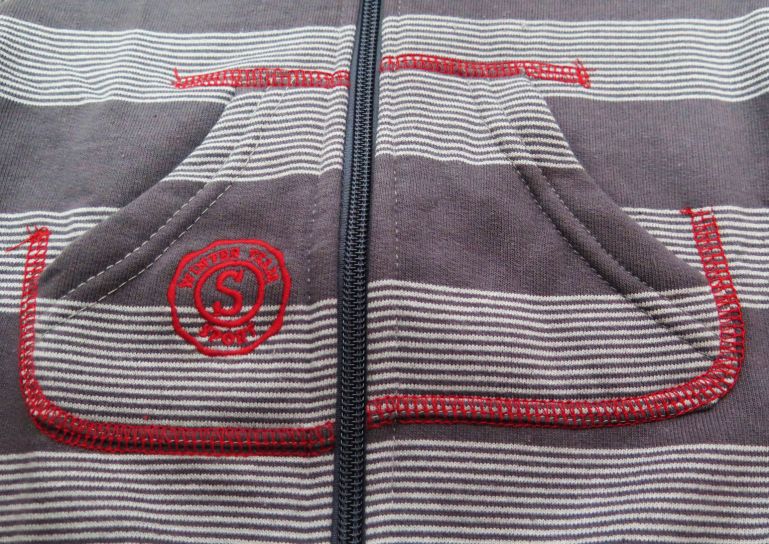 Campera de Algodon Con Friza Bebe Rayada