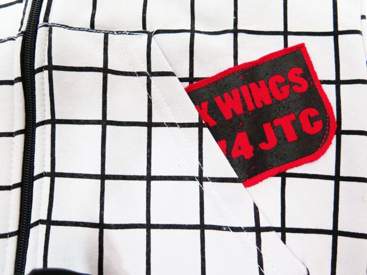 Campera de Algodon Con Friza y Capucha con Cuadros